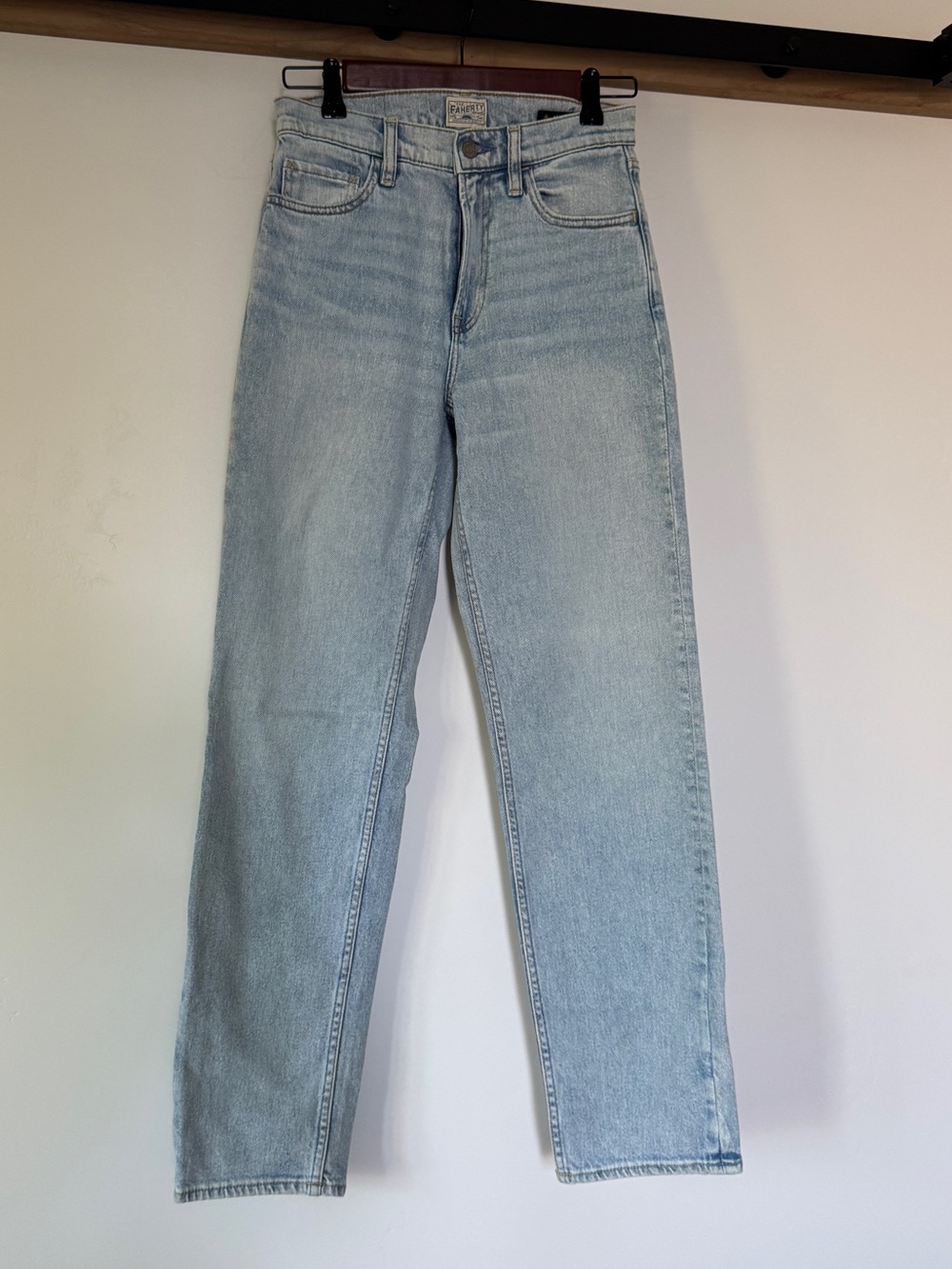 Faherty Light Blue Straight-Leg Jeans
